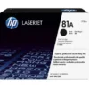 HP 81A Black Original LaserJet Toner Cartridge (CF281A) - Black - Retail box front view.