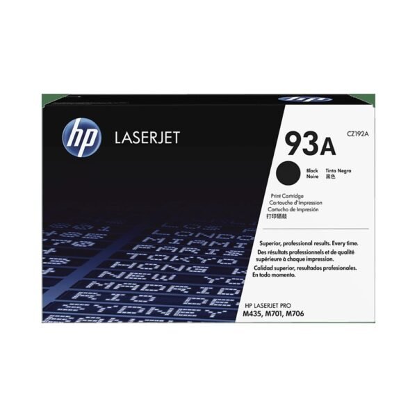 HP 93A Black - LaserJet Toner Cartridge
