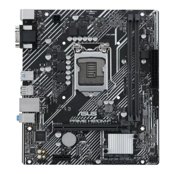 Intel® H510 (LGA 1200) micro ATX motherboard with PCIe 4.0, D-Sub, USB 3.2 Gen 1 Type-A, SATA 6 Gbps, Realtek 1 Gb Ethernet - Image 2