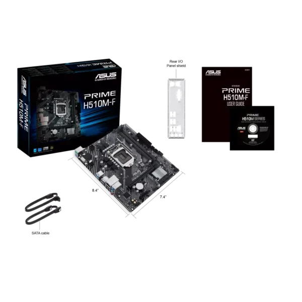 Intel® H510 (LGA 1200) micro ATX motherboard with PCIe 4.0, D-Sub, USB 3.2 Gen 1 Type-A, SATA 6 Gbps, Realtek 1 Gb Ethernet - Image 9