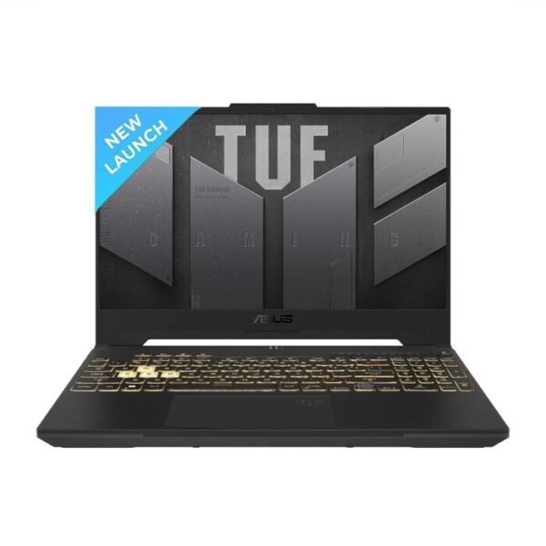 Asus Tuf F15 FX507ZV Gaming Laptop - 12th Generation Core i7 12700H Processor 16GB 512GB SSD 8GB NVIDIA RTX4060 GDDR6 GC 15.6" Full HD 1080p IPS Anti-glare 144Hz Display 1-Zone RGB Backlit KB W11 Home (Mecha Grey, NEW)