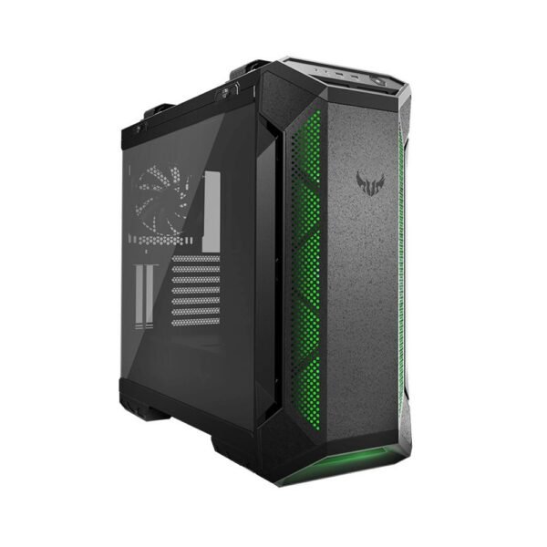 ASUS TUF Gaming GT501 case supports up to EATX with metal front panel, tempered-glass side panel, 120 mm RGB fan, 140 mm PWM fan, radiator space reserved, and USB 3.1 Gen 1 - Image 4