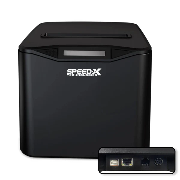 Speed-X SP-210UL 80mm Thermal Receipt Printer | USB + LAN | Auto Cutter