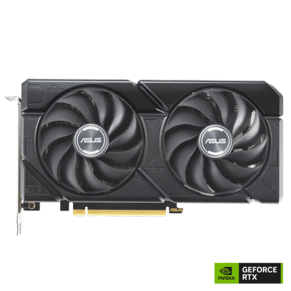 The SFF-ready ASUS Dual GeForce RTX™ 4070 SUPER EVO OC Edition 12GB GDDR6X with two powerful Axial-tech fans and a 2.5-slot design for broad compatibility
