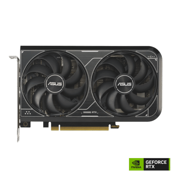 ASUS Dual GeForce RTX™ 4060 V2 OC Edition 8GB GDDR6 with two powerful Axial-tech fans and a 2-slot design for broad compatibility