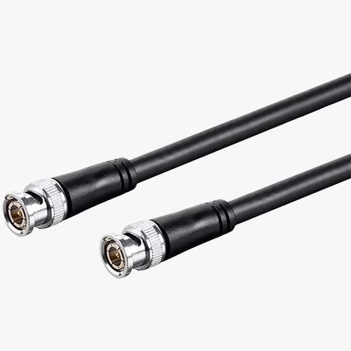 BNC Cable for CCTV Cameras BNC Pure Copper Coaxial Cable for CCTV with BNC Connectors 1 Meter Length
