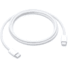 Apple 60W USB-C to USB-C Charge Cable (1 m) - White - Coiled woven cable with USB-C connectors on both ends.
