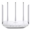 TP-Link Archer C60 AC1350 dual-band Wi-Fi router (white) front/top view with five antennas