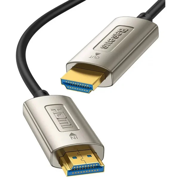 Baseus High Definition Series Optic Fiber HDMI to HDMI 4K Adapter Cable 15m Black - Image 2