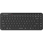 Top view of A4Tech FBK36C AS QuietKey keyboard with compact layout, multi-device keys, and media/function buttons.