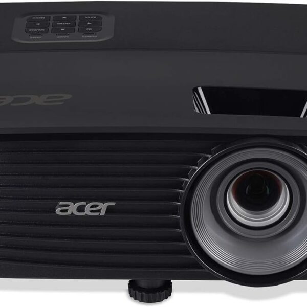Acer X1123HP SVGA DLP projector front view with lens and Acer logo.