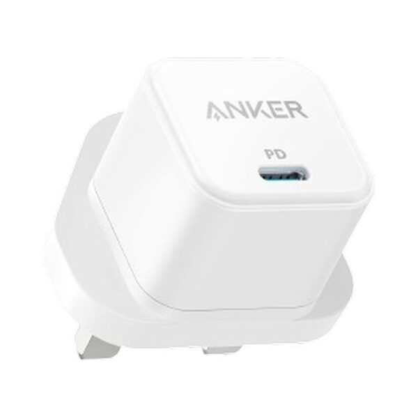 Anker 312 Charger (20W II) white USB-C PD 20W cube wall charger (PowerPort III 20W Cube / A2149)