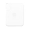 Apple 140W USB-C Power Adapter (MLYU3) - White - Front view of the square Apple power adapter with Apple logo.