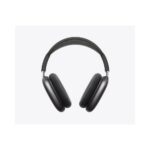 Apple AirPods Max in sleek black finish with USB-C charging, featuring cushioned ear cups and mesh headband for comfort.