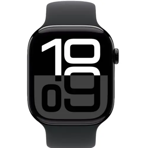 Apple Watch Series 10 [46mm Jet Black Aluminium Case + Sport Band