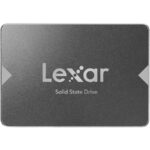 Lexar NS100 128GB 2.5-inch SATA III SSD with up to 550MB/s read speed for laptop and PC upgrade.