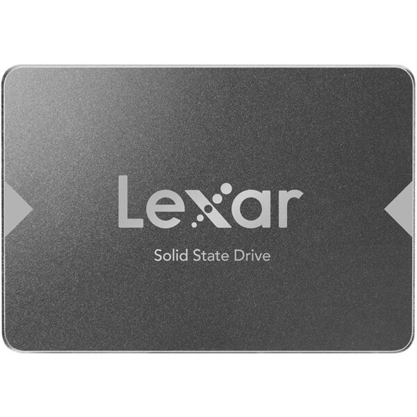 Lexar NS100 128GB 2.5-inch SATA III SSD with up to 550MB/s read speed for laptop and PC upgrade.