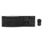 Logitech MK275 wireless keyboard and mouse combo (920-008460) in black, full-size with number pad.