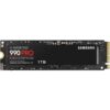 Samsung 990 PRO 1TB NVMe M.2 2280 SSD, PCIe 4.0 x4, up to 7450/6900 MB/s speeds.
