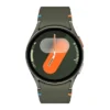 Samsung Galaxy Watch 7 44mm - Green - Front view showing the round display with the green strap.