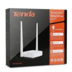 Retail box for Tenda Wireless N300 Easy Setup Router, model N301 (packaging front).