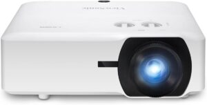 ViewSonic LS740HD 5000 ANSI lumens Full HD laser projector front view showing lens, projector price in Pakistan.