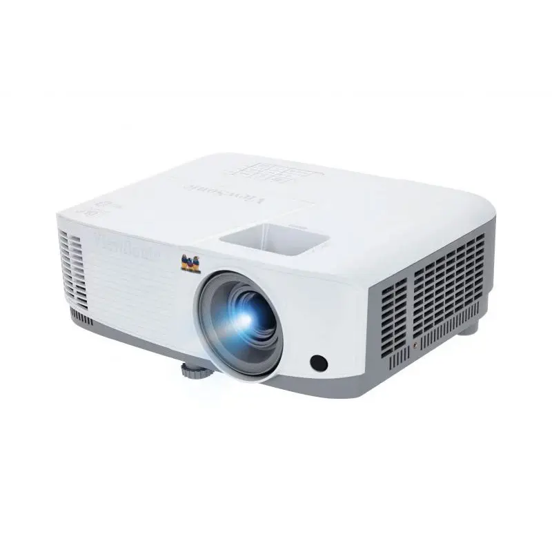 ViewSonic SP3 SVGA business projector angled view showing lens and side ventilation