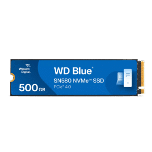 WD Blue SN580 NVMe SSD 500GB PCIe Gen4 x4 M.2 2280 module. Up to 4000MB s read 3600MB s write.